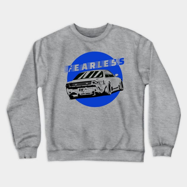 Fearless S14 (blue) Crewneck Sweatshirt by Rezall Revolution